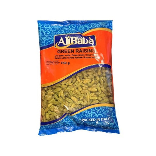 Alibaba Raisins Green 6x750g