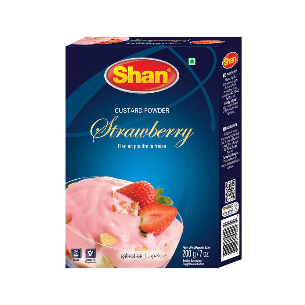 Shan Custard Powder Starwbery 12x200g