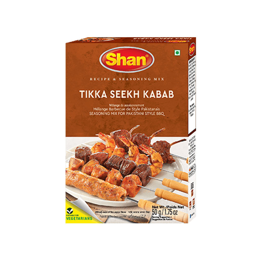 Shan Tikka Seekh Kabab BBQ 12x50G