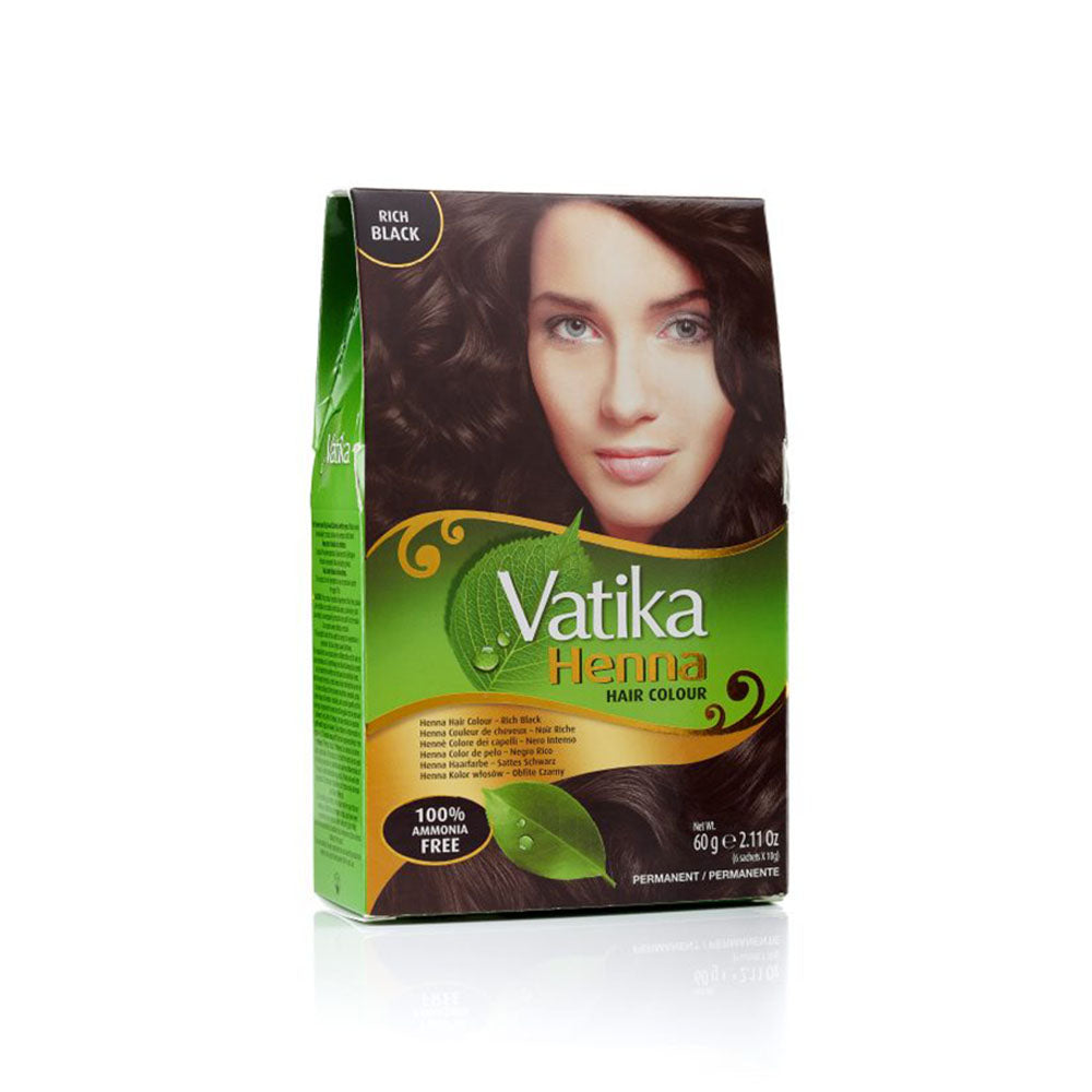 Vatika Henna Rich Black 6x60g