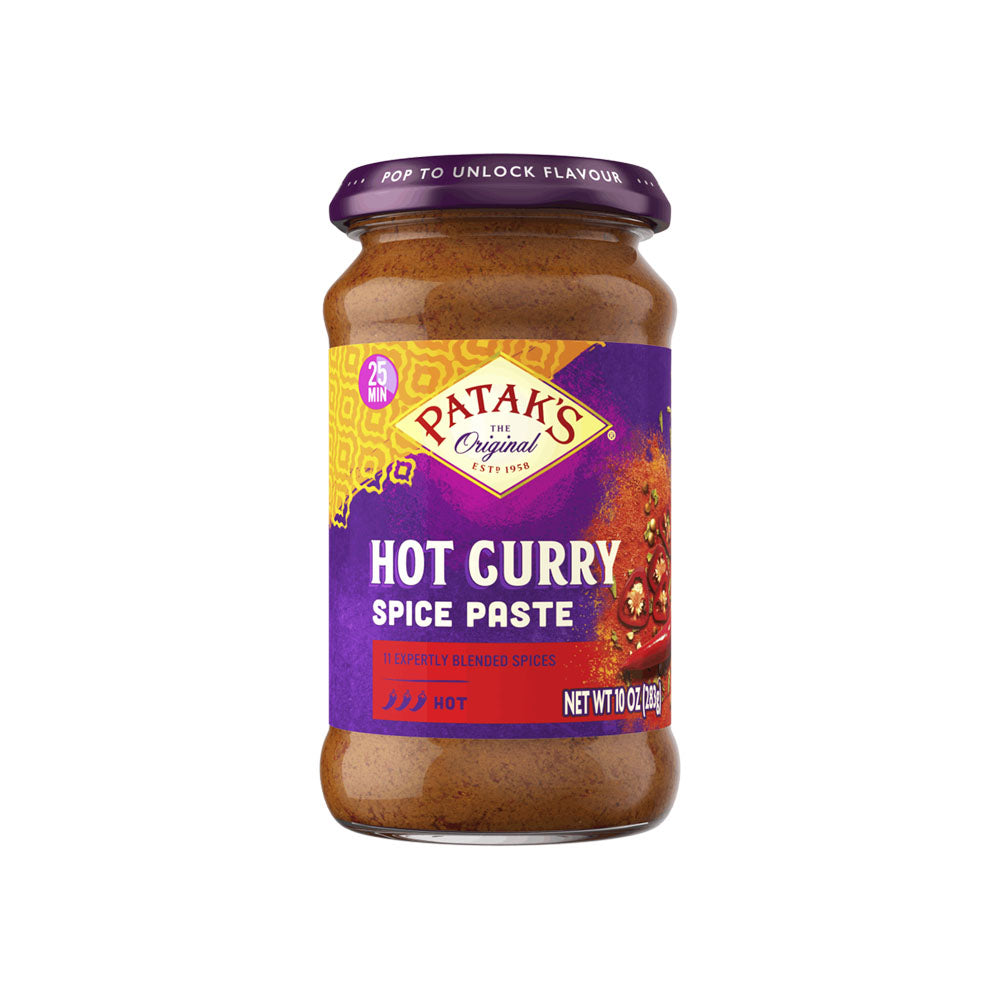 Patak Paste Curry Hot 6x283g