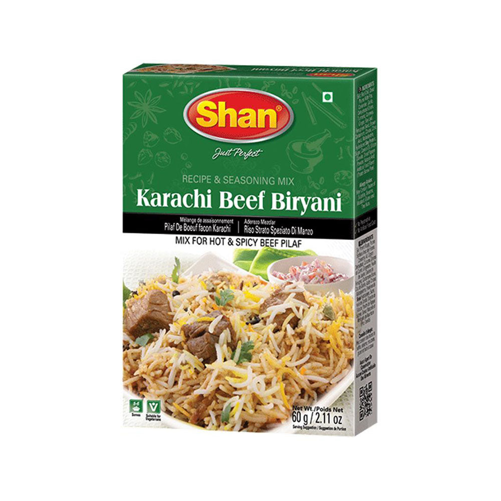 Shan Karachi Beef Biryani Masala 12x60g