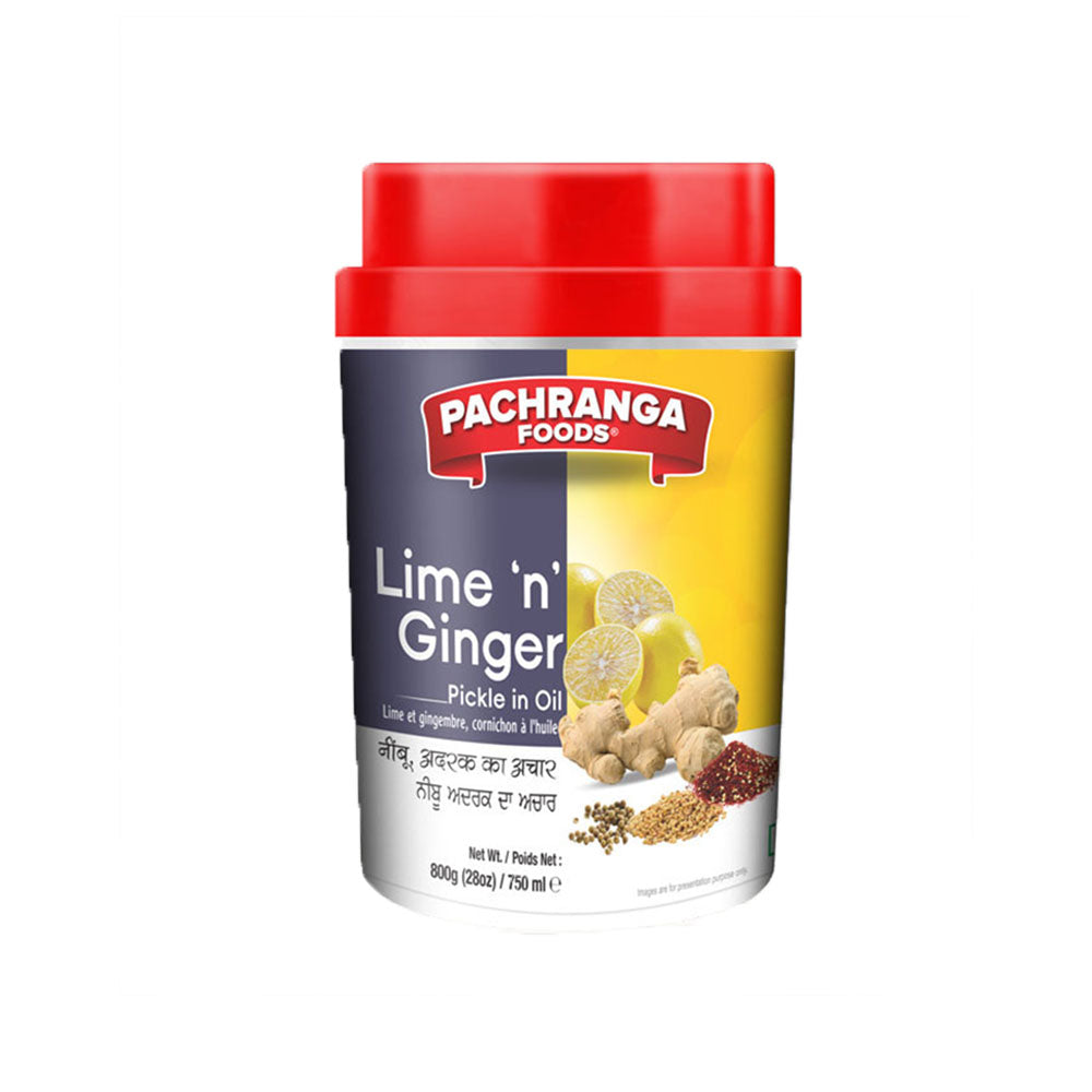 Pachranga Ginger Lime Pickle (Jar) 12x800g