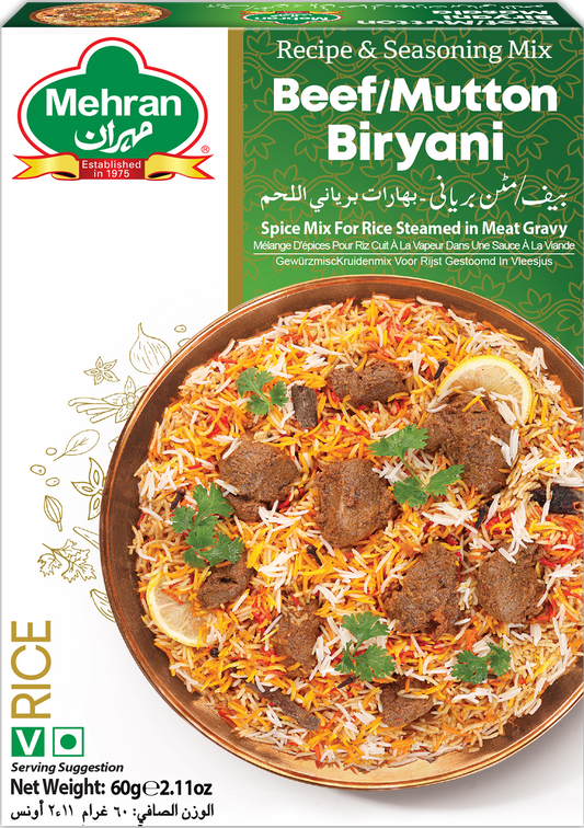 MEHRAN BEEF / MUTTON BIRYANI MASALA 12X50G